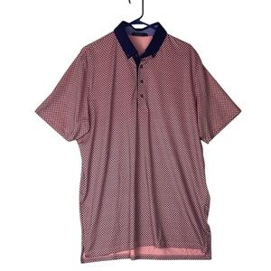 Greyson XL pink purple navy golf polo athleisure